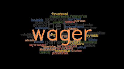 synonym of wager|WAGER: Synonyms and Related Words. What is Another Word .